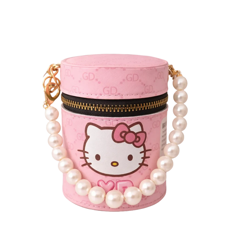 Lip Gloss Case with Pearl Handle