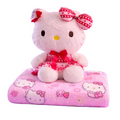 Hello Kitty Plush with Blanket (Red)