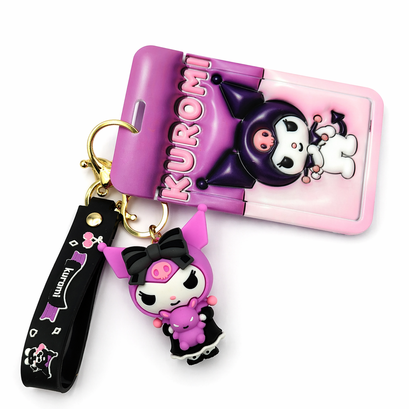 Kuromi ID Keychain