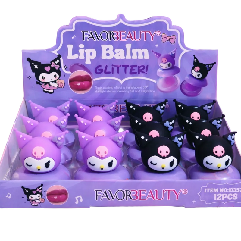 Kuromi Lip Balm Glitter