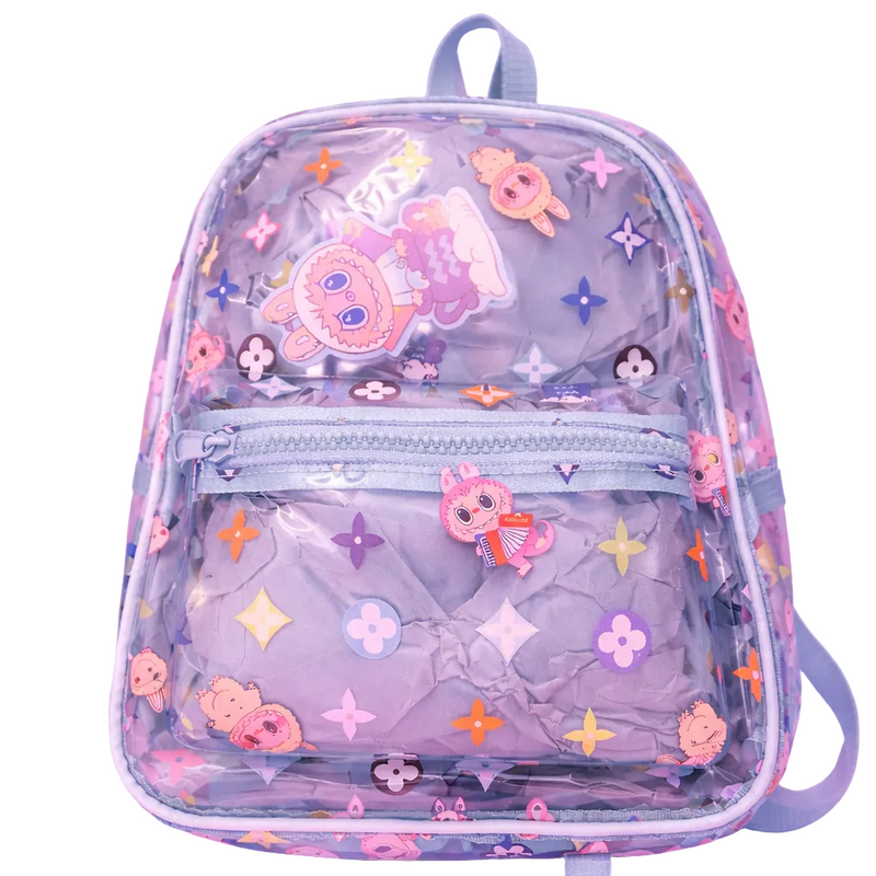 Labubu Clear Backpack (Blue)