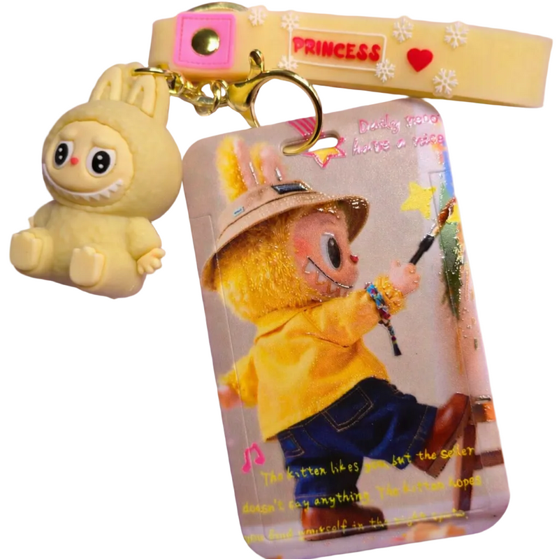 Labubu ID Card Keychain
