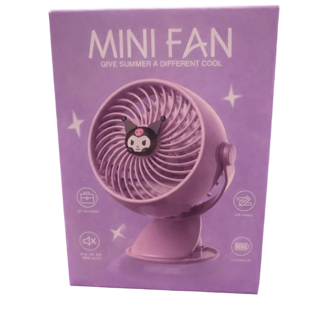 Character Mini Clip on Fan