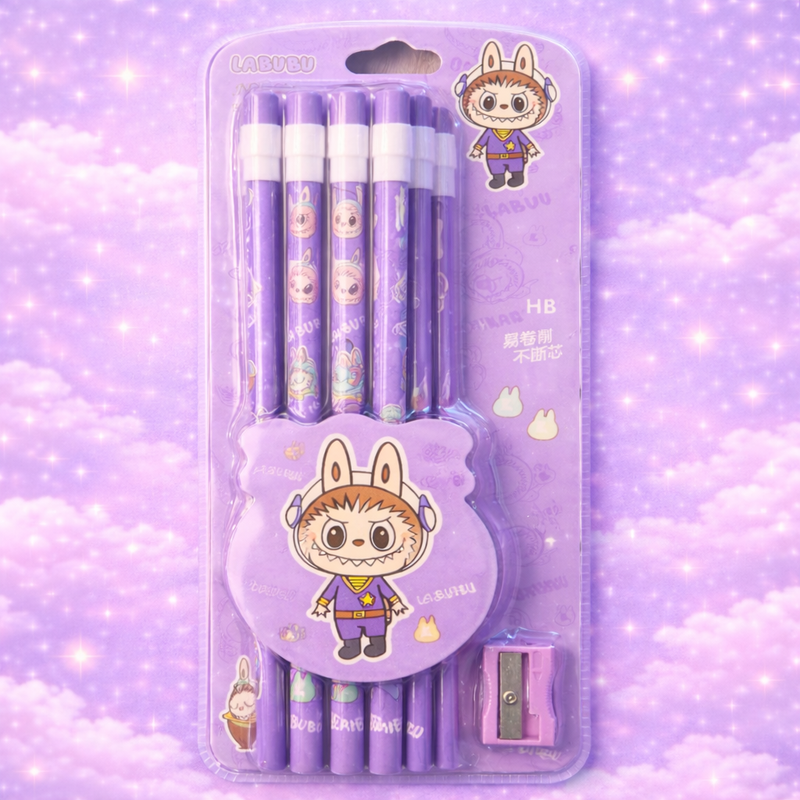 Labubu Pencil Set