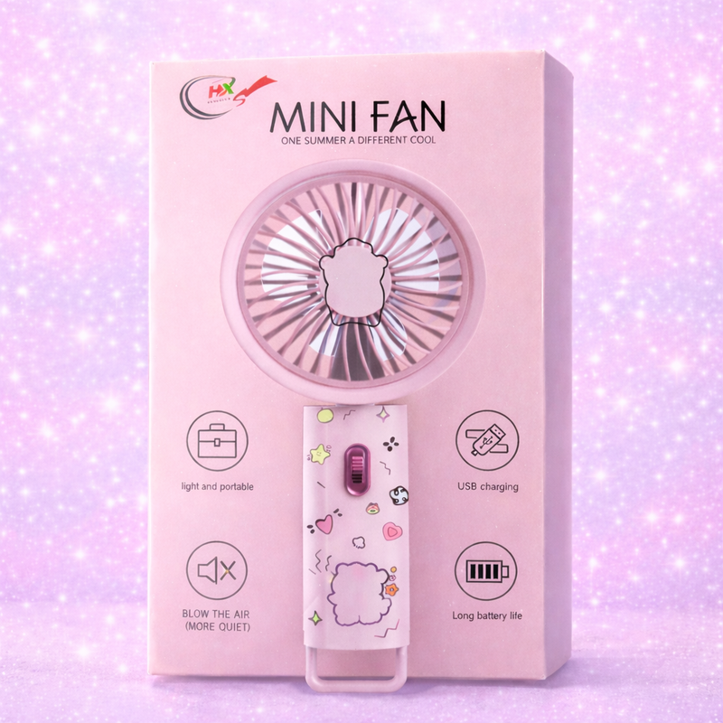 Mystery Character Mini Fan