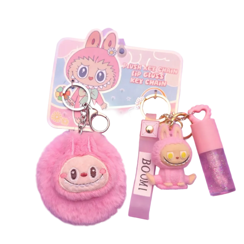 Labubu Compact Mirror & Lip Gloss