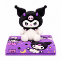 Kuromi Plush with Blanket