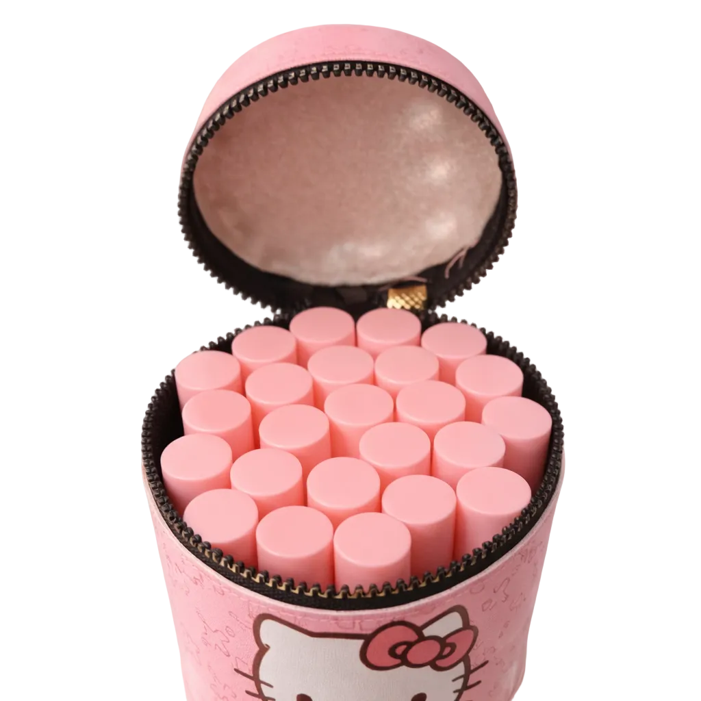 Lip Gloss Case with Pearl Handle