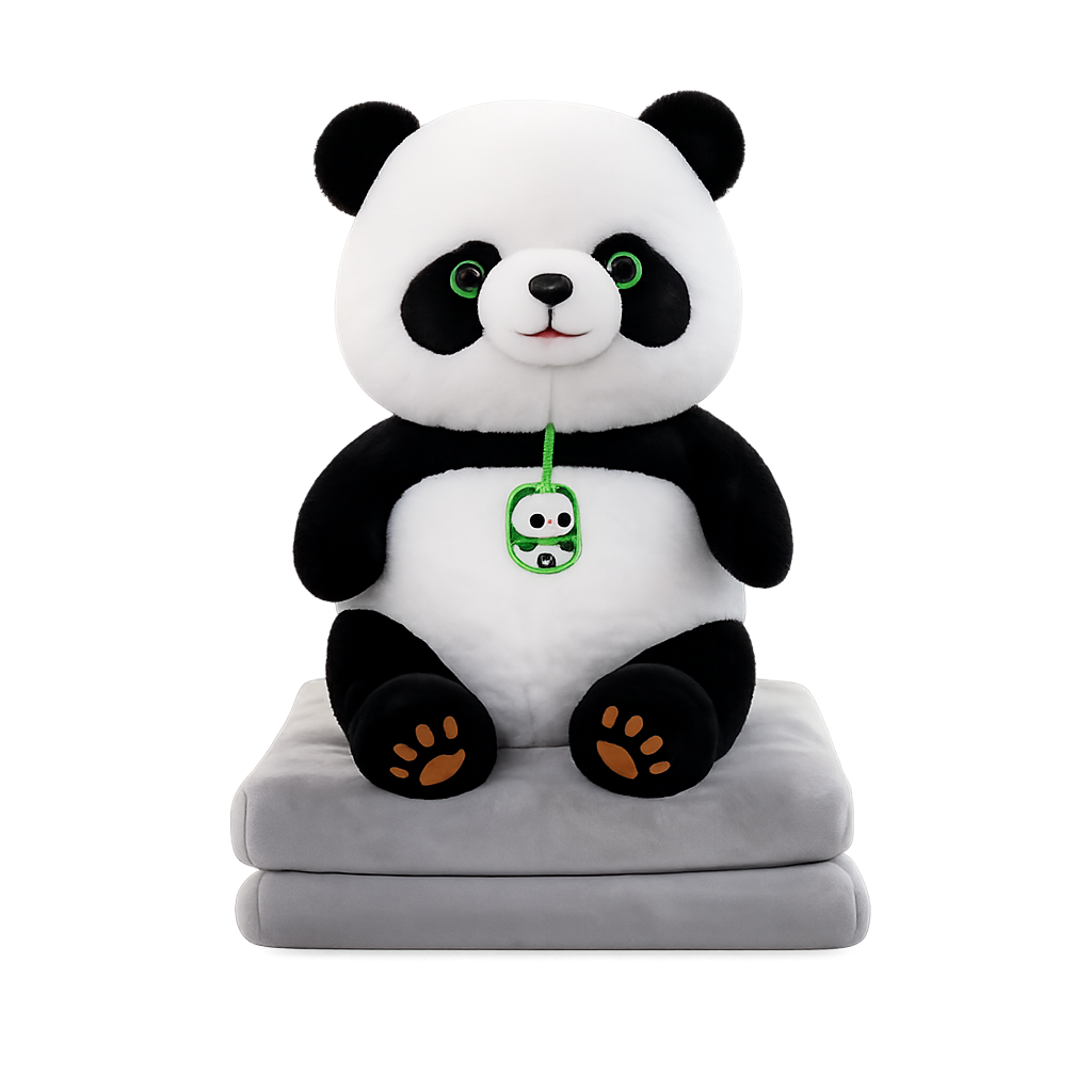 Panda Plush with Blanket