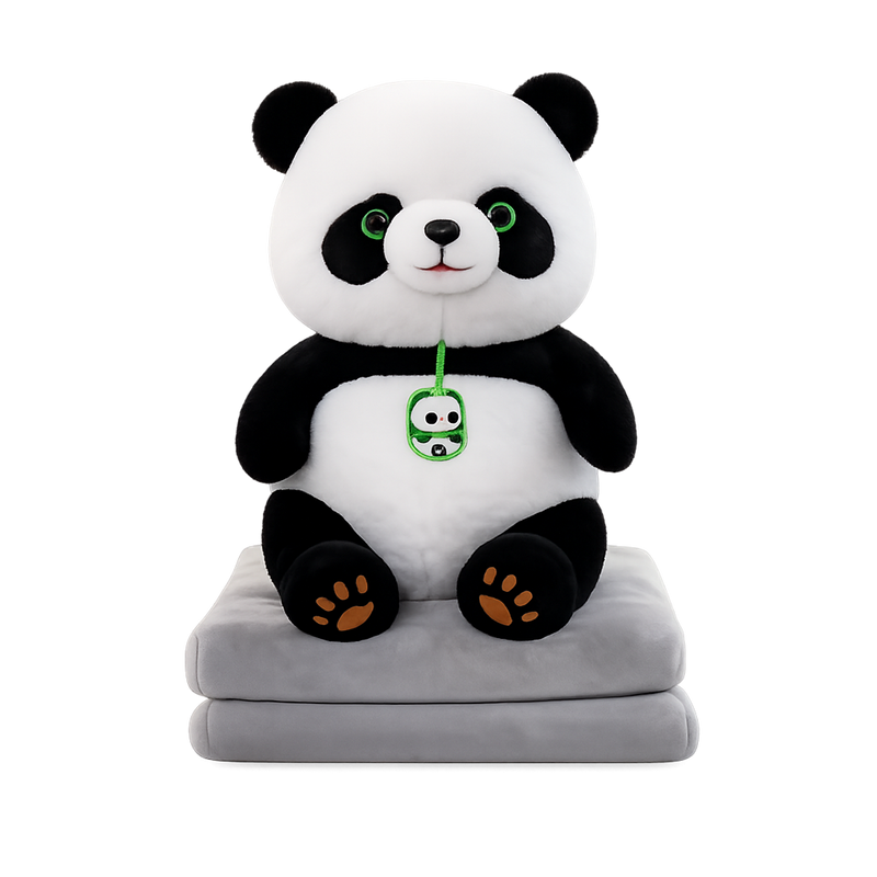 Panda Plush with Blanket