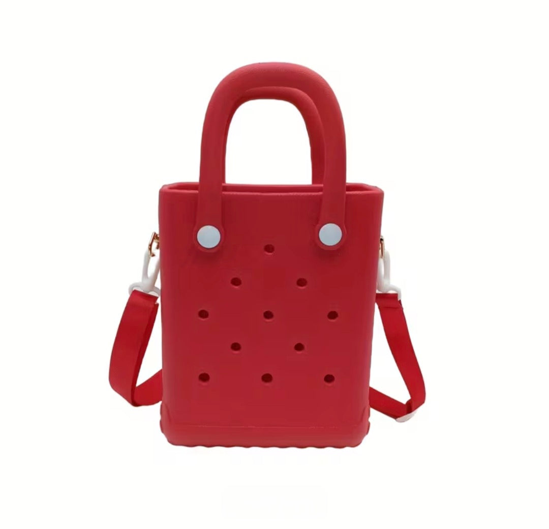 Silicone Crossbody Bag with Free Charms