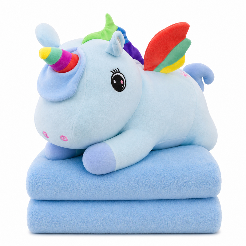 Unicorn Plush with Blanket