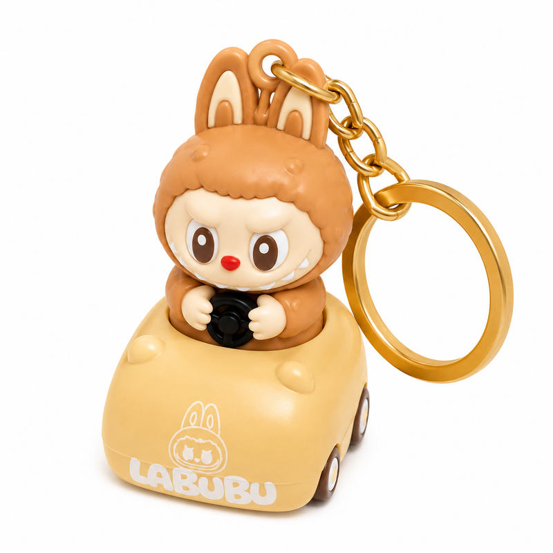 Labubu Riding Keychain