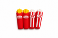 Popcorn & French Fry Erasers - 4pcs