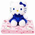 Hello Kitty Plush with Blanket (Blue)