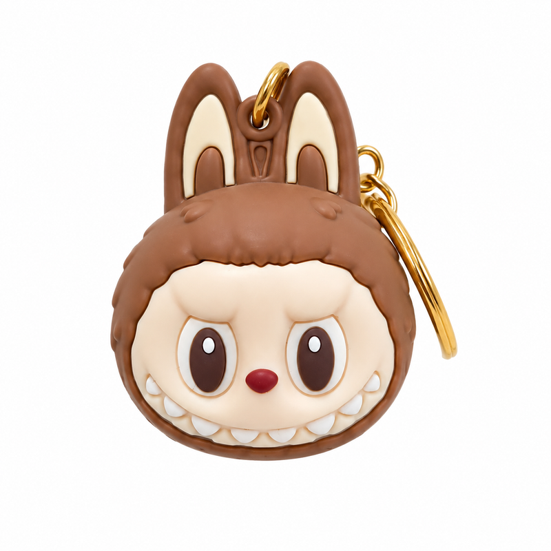 Labubu Head Keychain