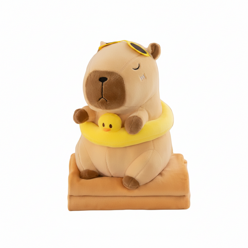 Capybara Plush with Blanket