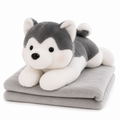 Husky Plush with Blanket