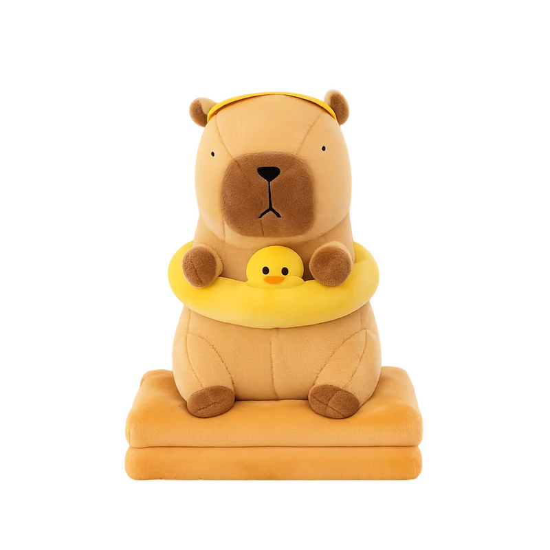 Capybara Plush with Blanket