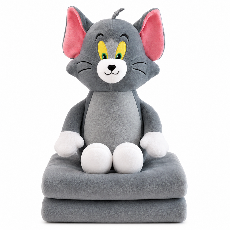 Tom or Jerry Plush with Blanket