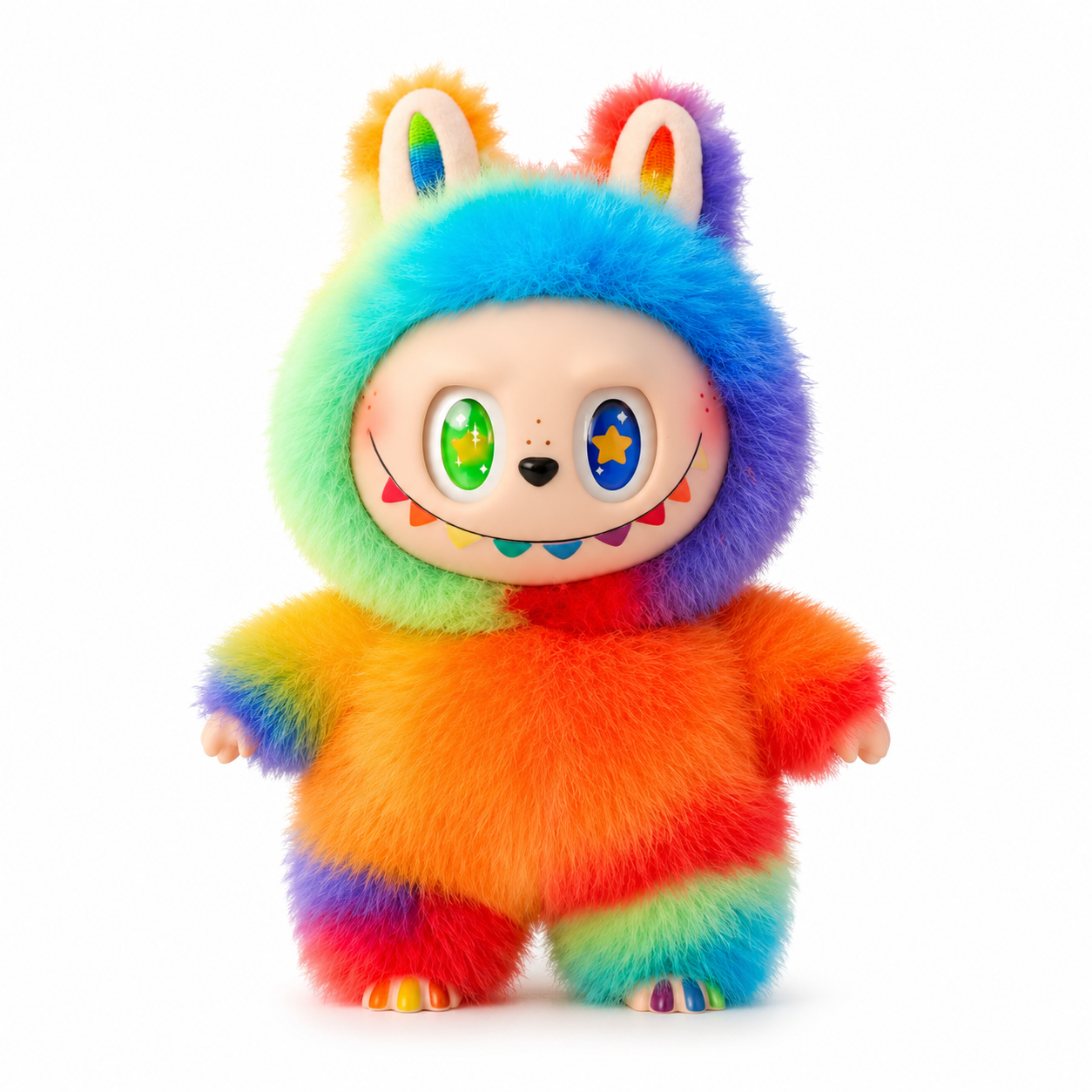 Lafufu Rainbow Plush Keychain